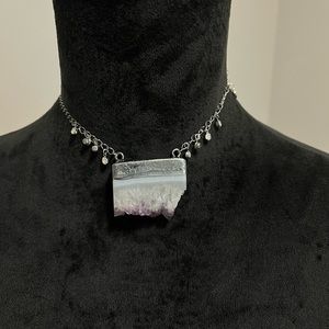 Handmade Geode Choker Necklace